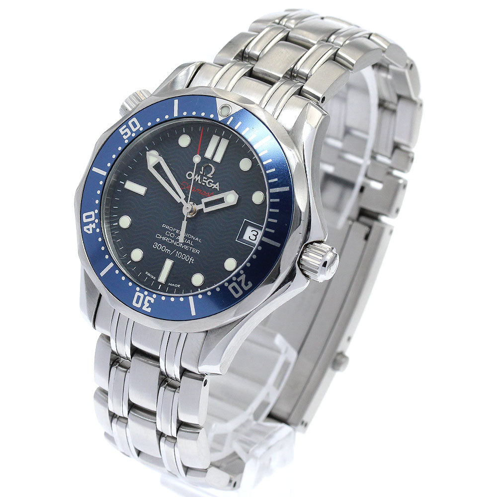 OMEGA Seamaster300 2222.80 Date Co-Axial Navy Dial Automatic Boy's Watch_878048