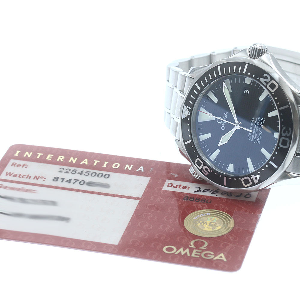 OMEGA Seamaster300 2254.50 Date Black Dial Automatic Men's Watch_878066