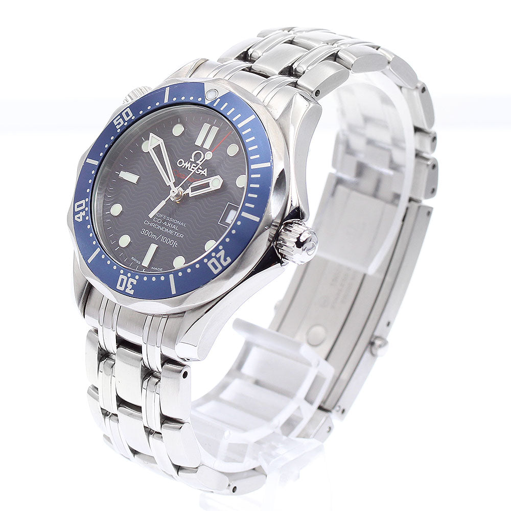 OMEGA Seamaster300 2222.80 Date Co-Axial Navy Dial Automatic Boy's Watch_878071