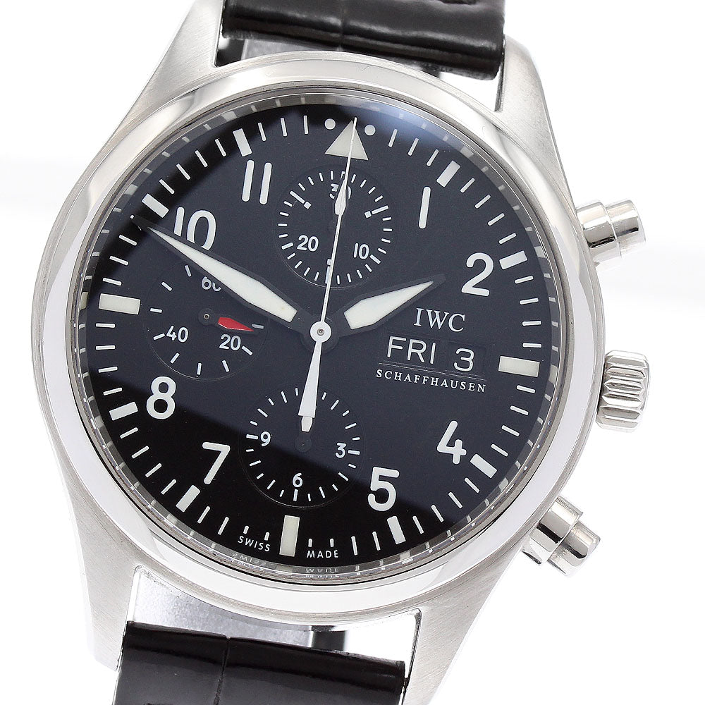 IWC SCHAFFHAUSEN Pilot watch IW371701 Chronograph day date AT Men's Watch_878076