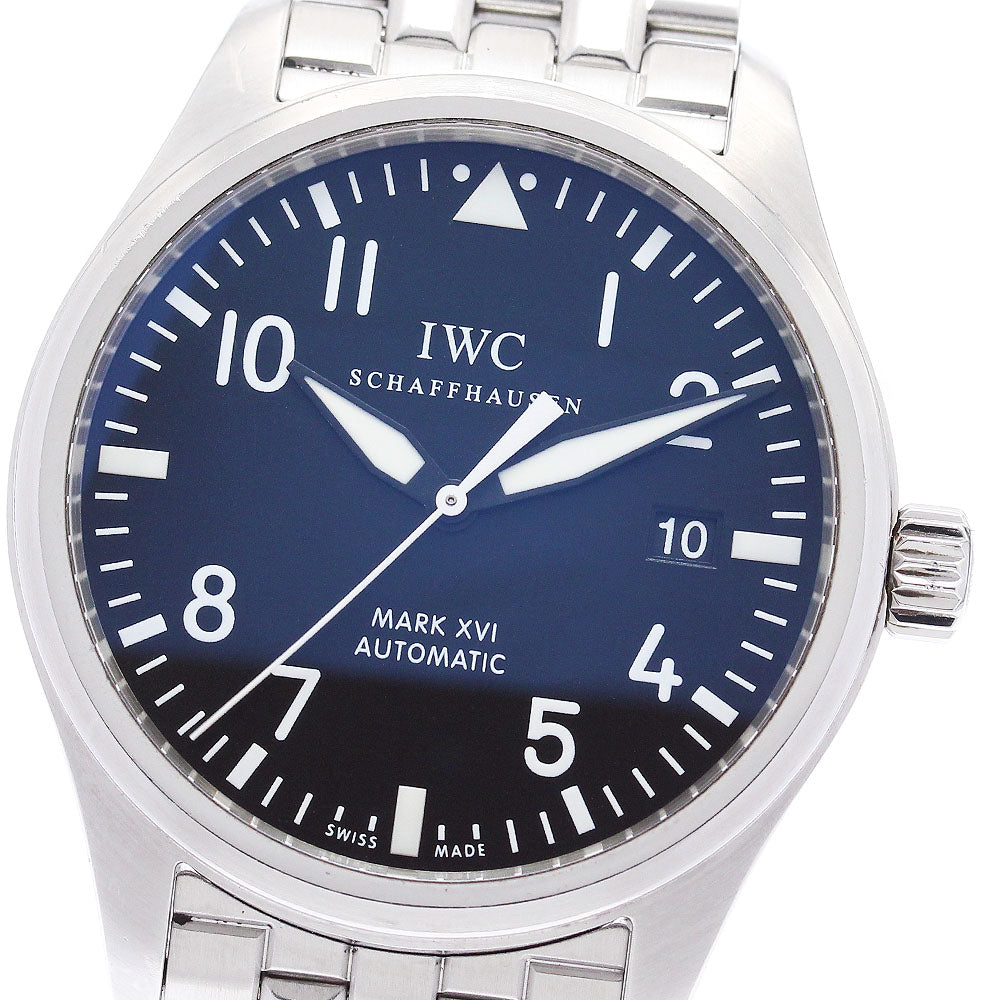 IWC SCHAFFHAUSEN Pilot Watch Mark XVI IW325504 black Dial Automatic Men's_878079