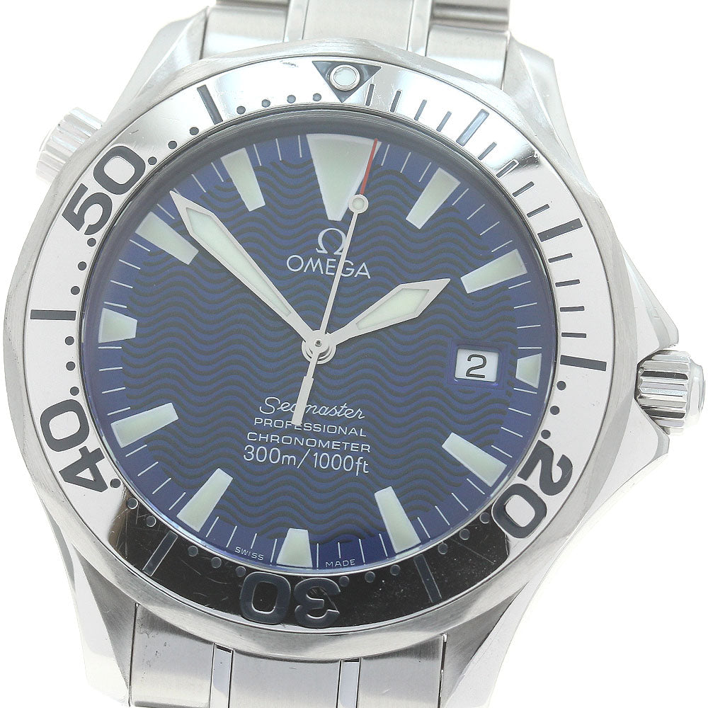 OMEGA Seamaster300 2255.80 Date Blue Dial Automatic Men's Watch_878080