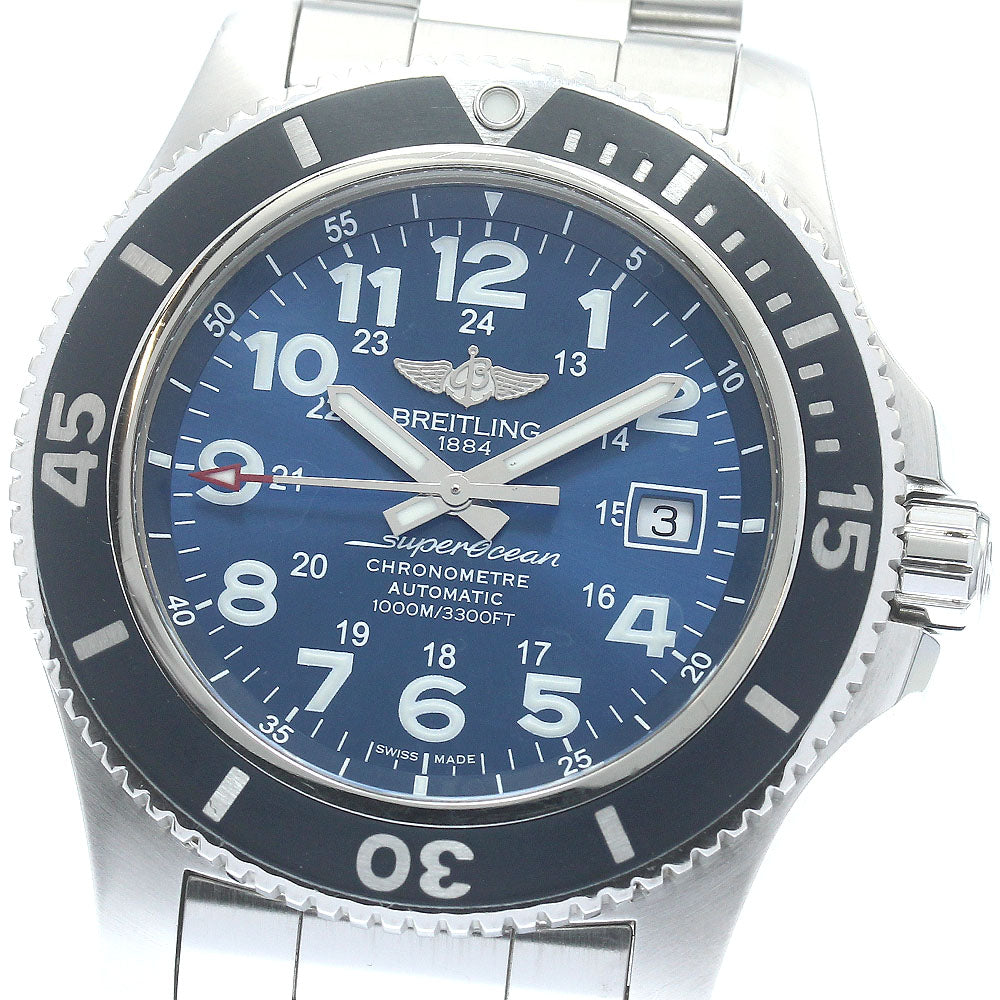 BREITLING Super Ocean II 44 A17392 Date blue Dial Automatic Men's Watch_878082
