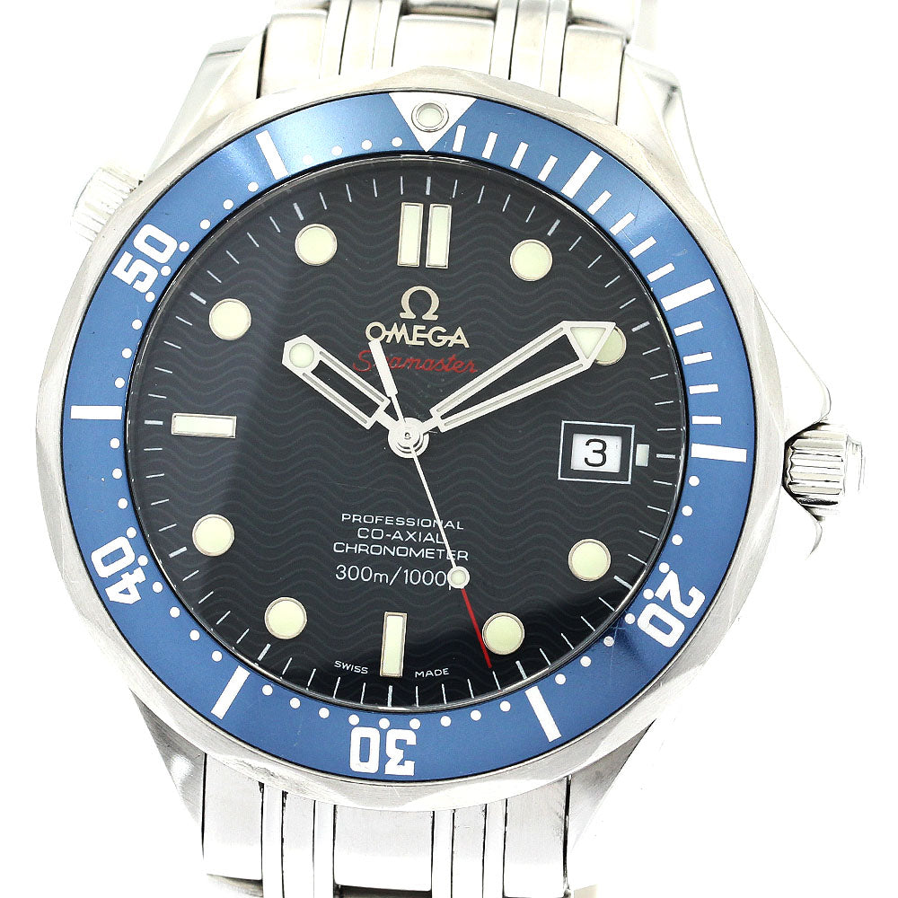 OMEGA Seamaster300 2220.80 Date Co-Axial Navy Dial Automatic Men's Watch_878085