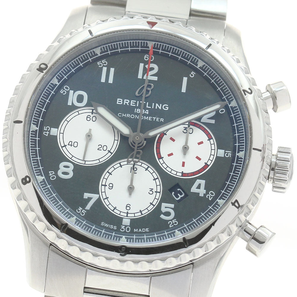 BREITLING Aviator 8 B01 AB0119 Chronograph green Dial Automatic Men's_878087