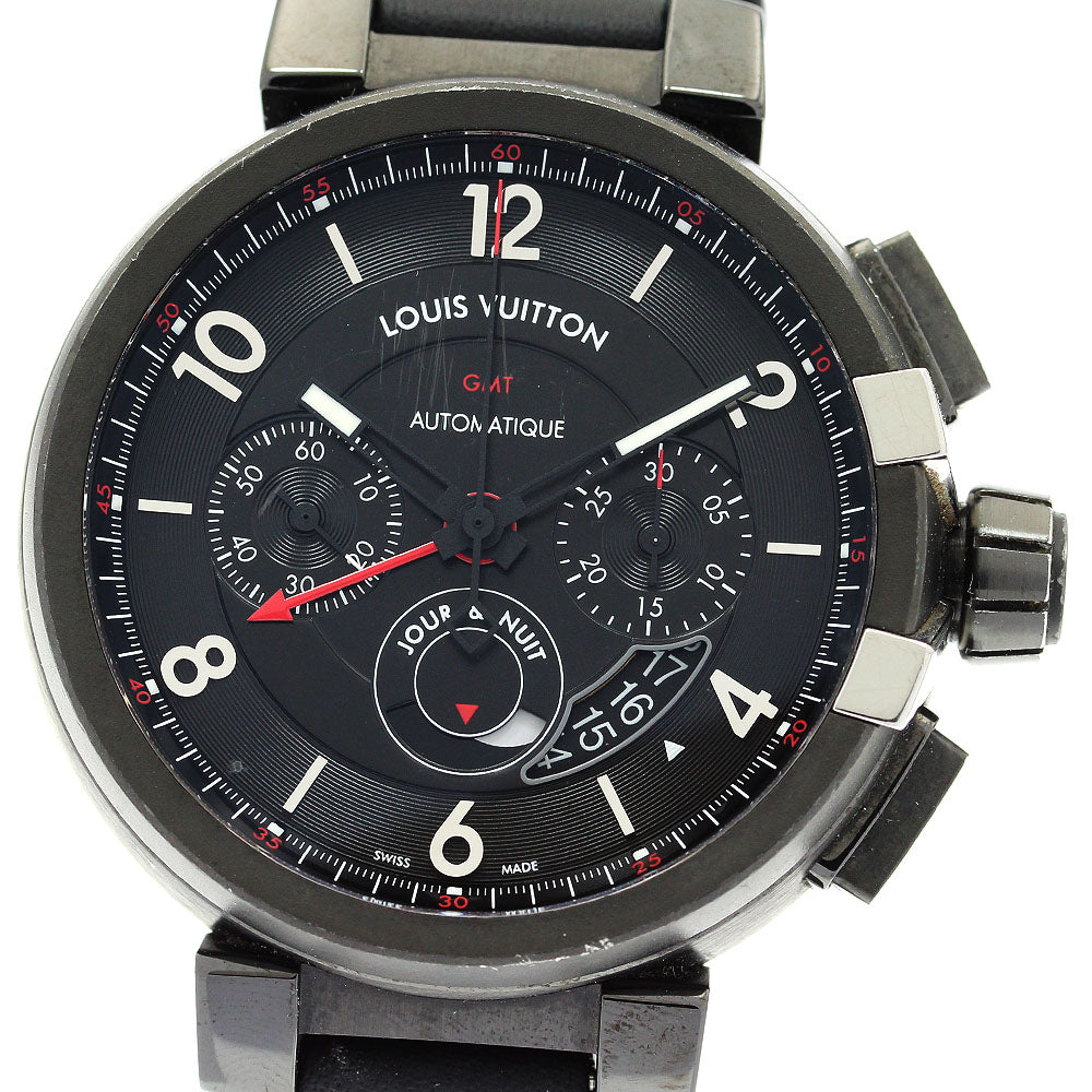 LOUIS VUITTON Tambour Evolution Q10580 GMT Automatic Men's Watch_878116