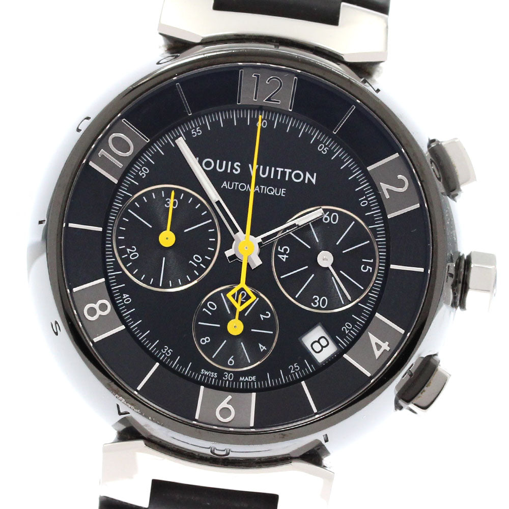 LOUIS VUITTON Tambour in black Q112J Chronograph Automatic Men's Watch_878124