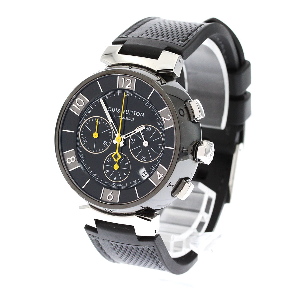 LOUIS VUITTON Tambour in black Q112J Chronograph Automatic Men's Watch_878124