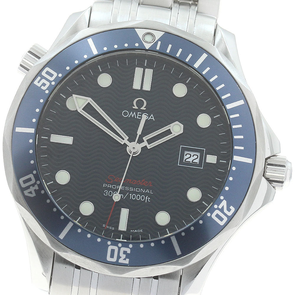 OMEGA Seamaster300 Professional 2221.80 Date Navy Dial Quartz Men's Watch_878132
