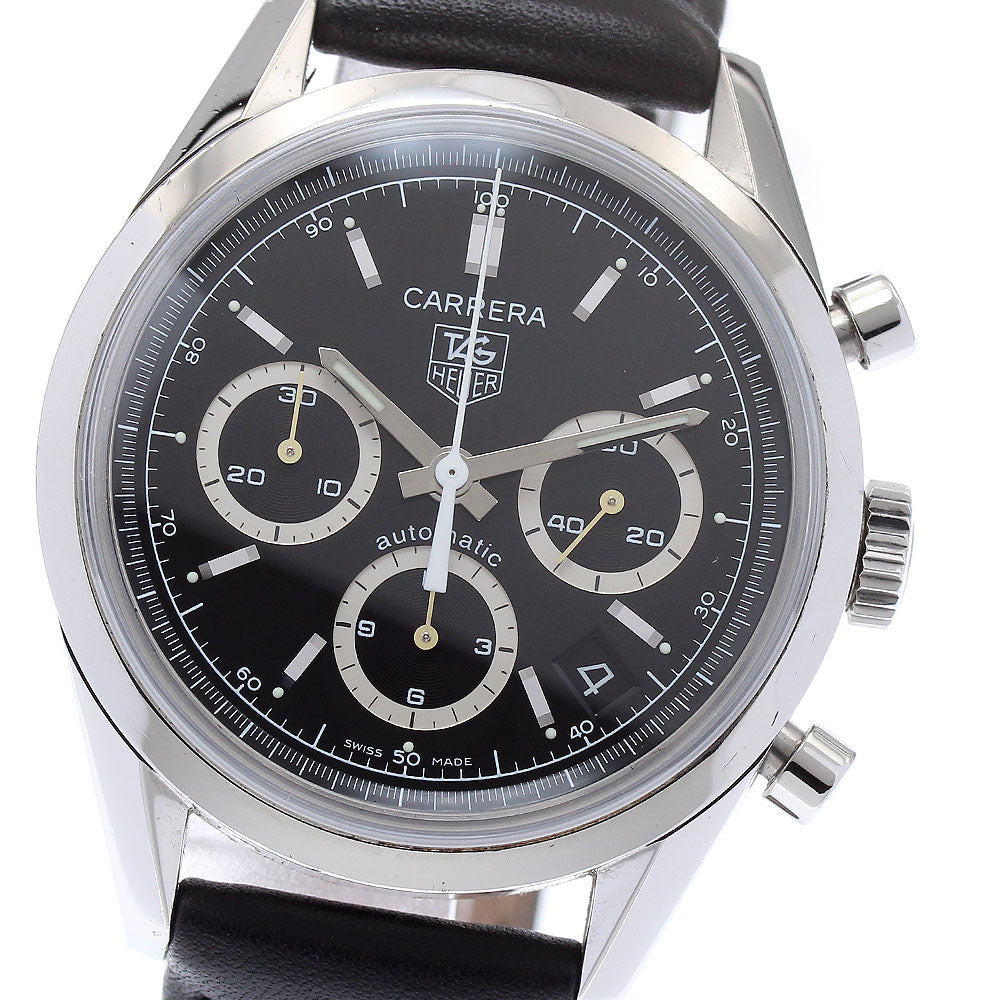 TAG HEUER Carrera CV2113-0 Date Chronograph black Dial Automatic Men's_878152