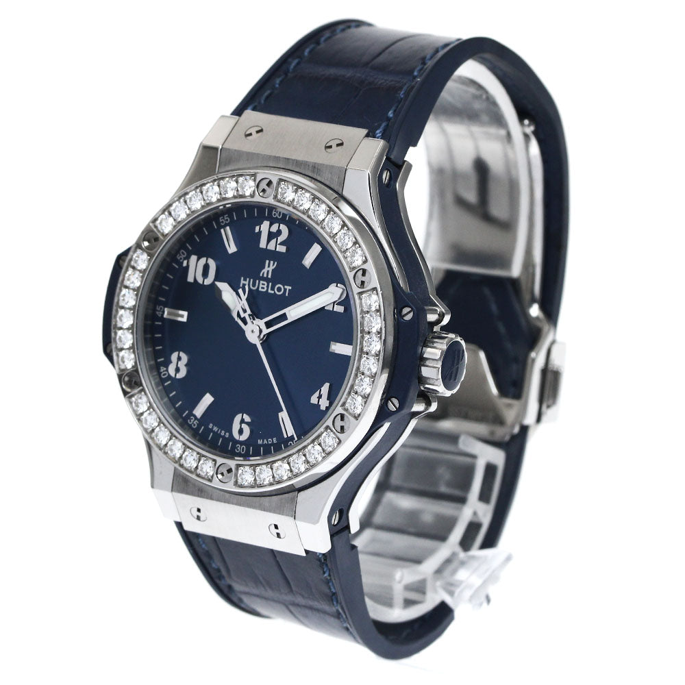 HUBLOT Big bang steel blue 361.SX.7170.LR.1204 Diamond Bezel Quartz Boy's_878182