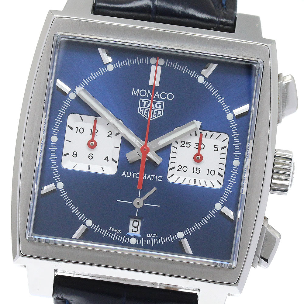 TAG HEUER Monaco CBL2111 Chronograph Date blue Dial Automatic Men's Watch_878186