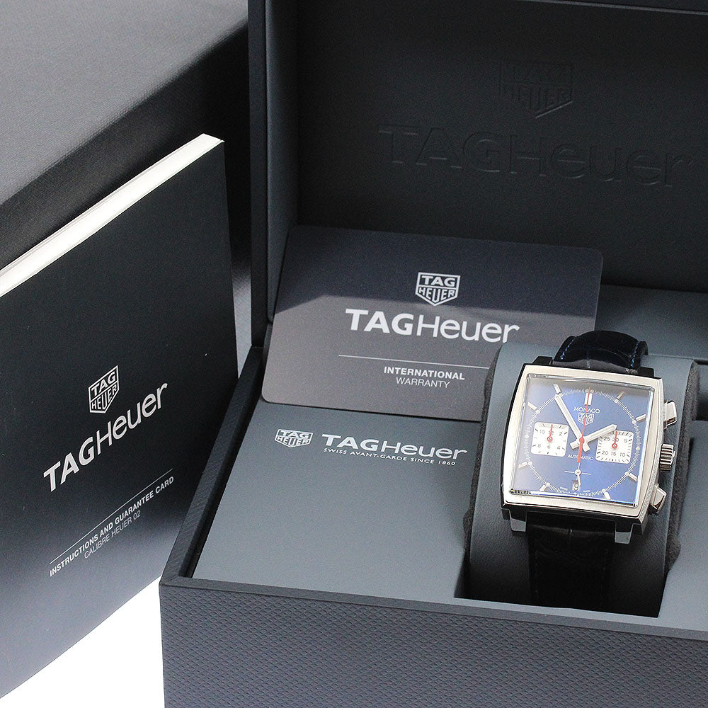 TAG HEUER Monaco CBL2111 Chronograph Date blue Dial Automatic Men's Watch_878186