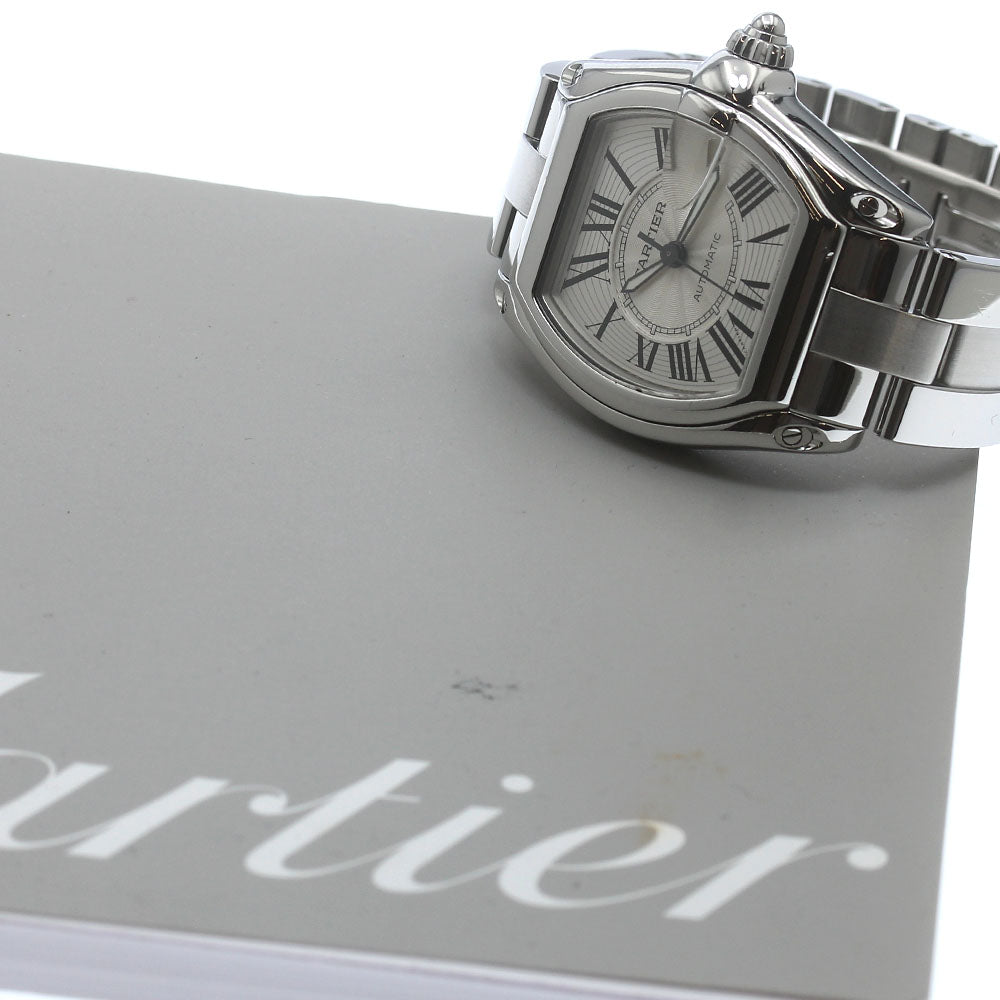CARTIER Roadster LM W62025V3 Date Silver Dial Automatic Men's Watch_878190
