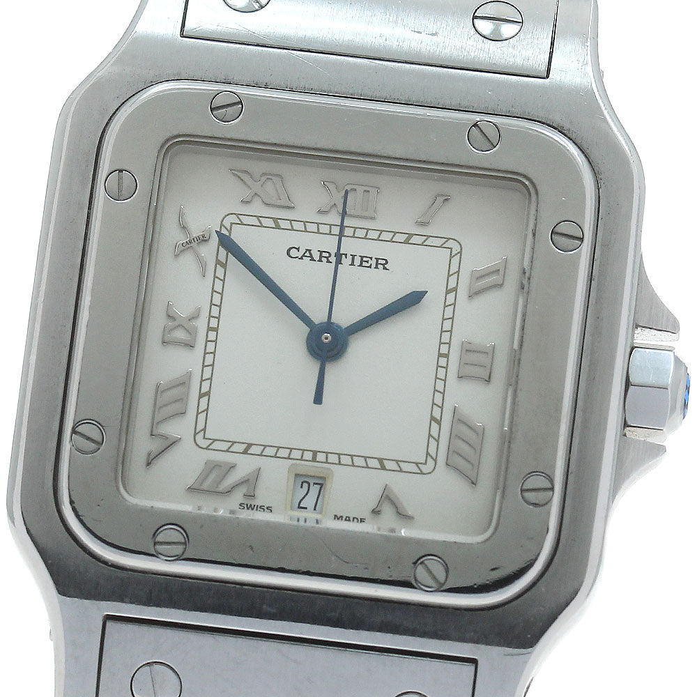 CARTIER Santos GalbeeLM W20025D6 Beige Dial Quartz Men's Watch_878212