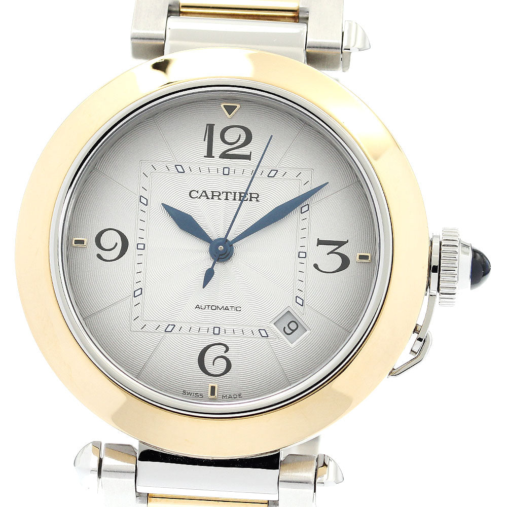 CARTIER Pasha de Cartier 41mm W2PA0009 SS/YG Silver Dial Automatic Men's_878214