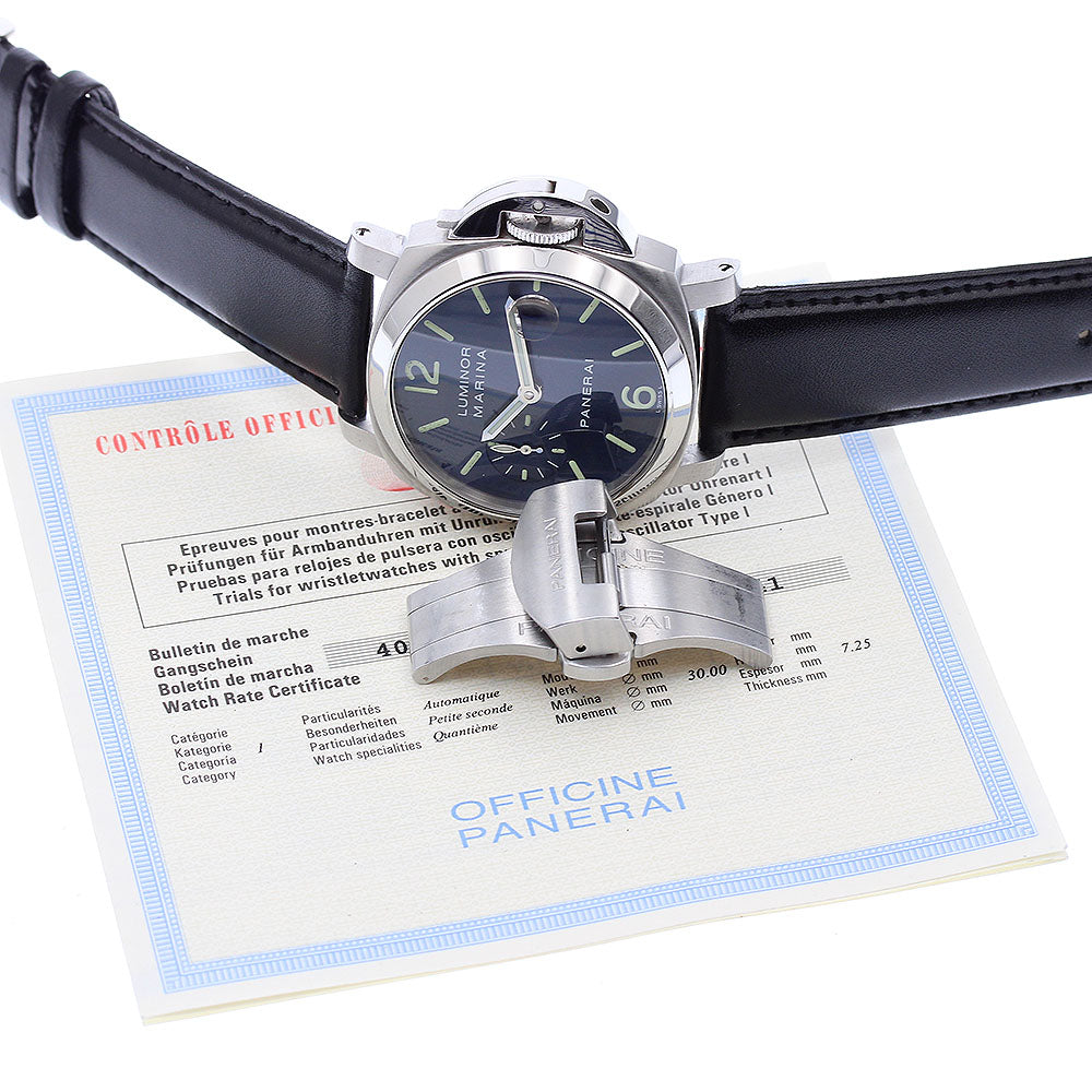 PANERAI Luminor Marina PAM00119 Small Second Navy Dial Automatic Men's_878219