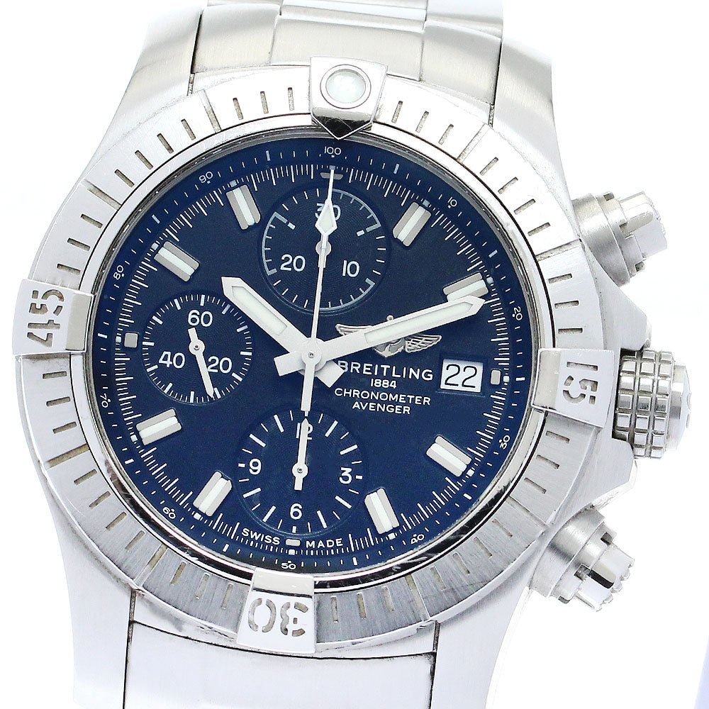 BREITLING Avenger chronograph 43 A13385 Black Dial Automatic Men's Watch_878220