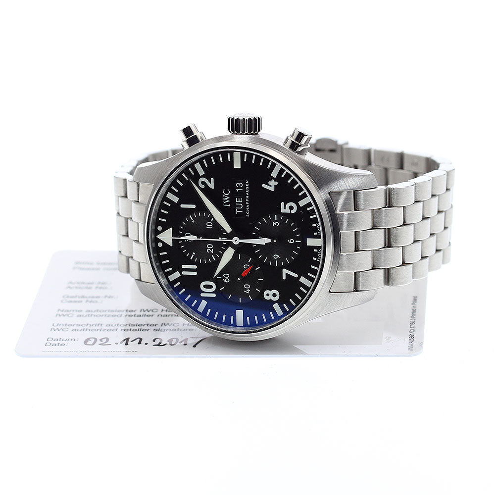 IWC SCHAFFHAUSEN Pilot watch IW377710 Chronograph day date AT Men's_878222