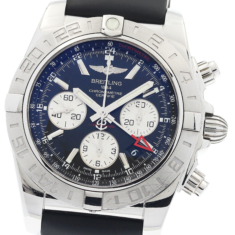 BREITLING Chronomat 44 GMT AB0420 Date black Dial Automatic Men's Watch_878225