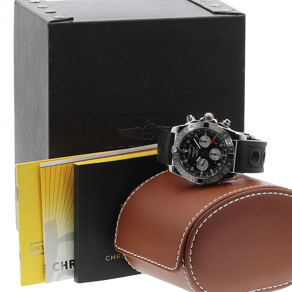 BREITLING Chronomat 44 GMT AB0420 Date black Dial Automatic Men's Watch_878225