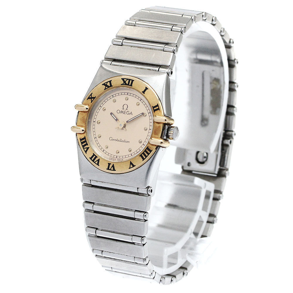 OMEGA Constellation gold Dial Quartz Ladies Watch_878254