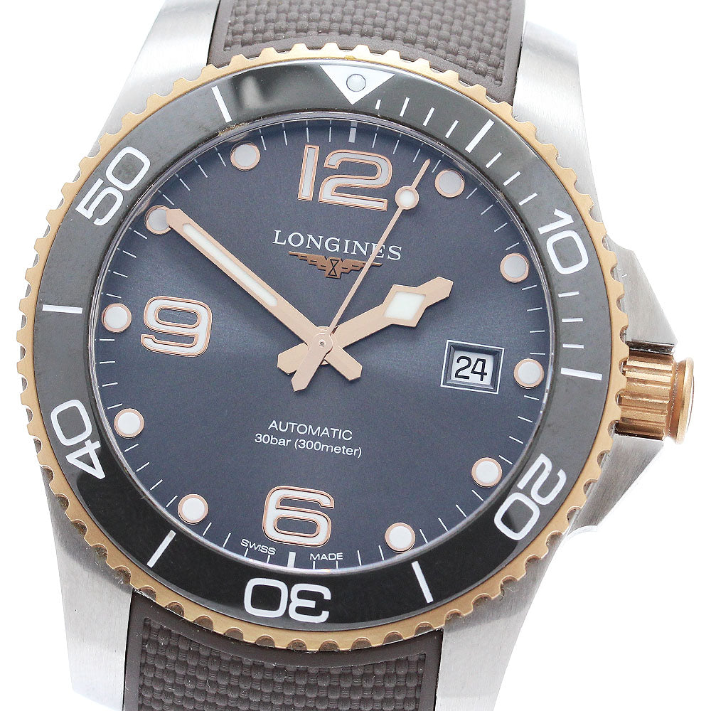 LONGINES Hydro Conquest L3.781.3 Date gray Dial Automatic Men's Watch_878255