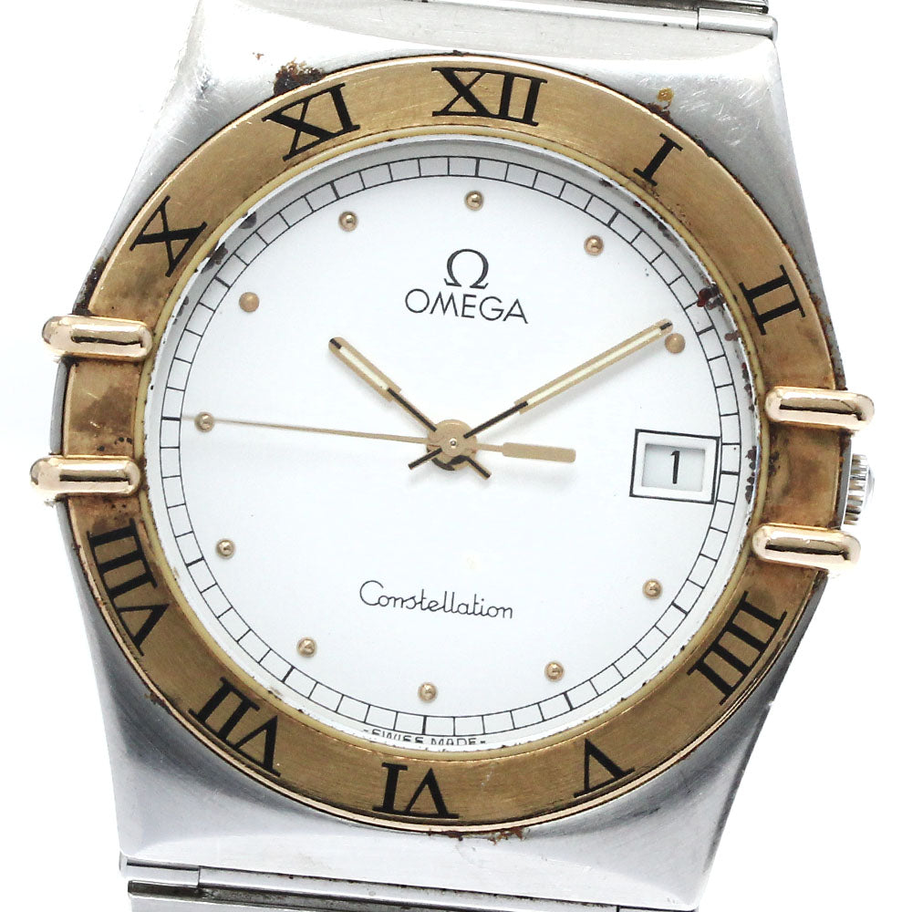 OMEGA Constellation Date white Dial Quartz Men's Watch_878260