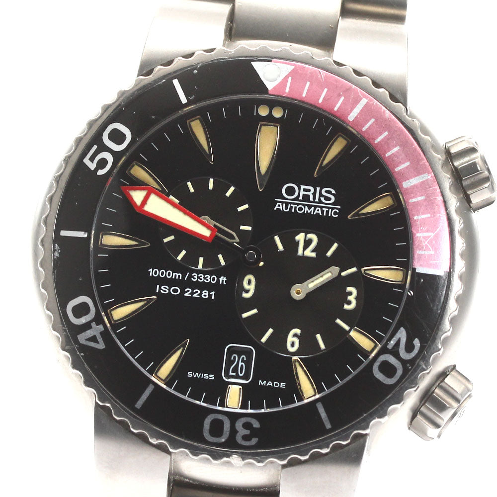 ORIS Regulator Divers 649-7541 Date black Dial Automatic Men's Watch_878262