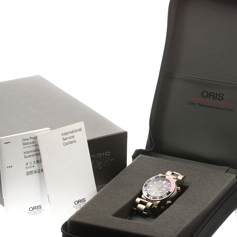ORIS Regulator Divers 649-7541 Date black Dial Automatic Men's Watch_878262