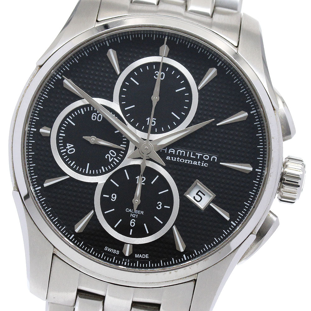 HAMILTON Jazz master H325960 Chronograph Date black Dial Automatic Men's_878270