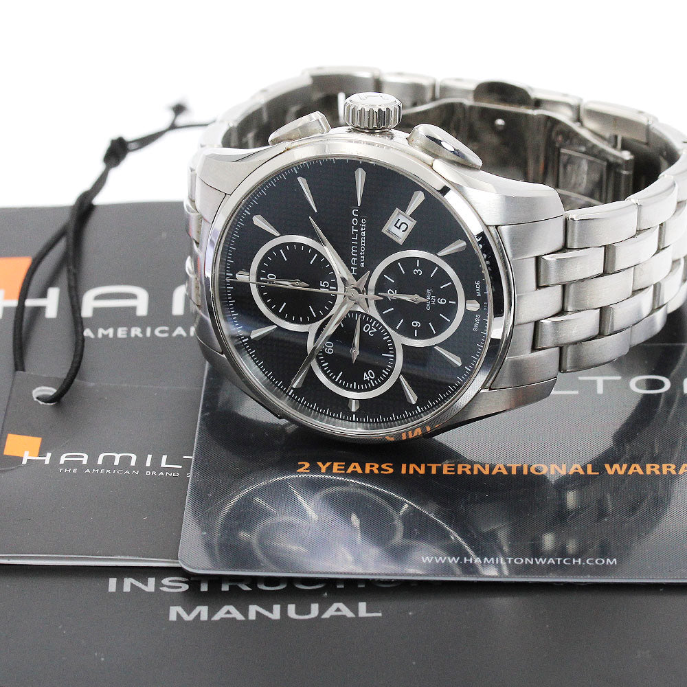 HAMILTON Jazz master H325960 Chronograph Date black Dial Automatic Men's_878270