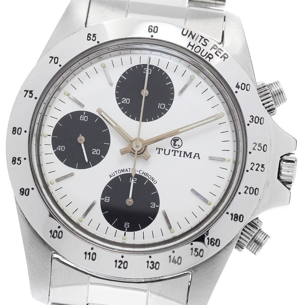 TUTIMA 793 Valjoux 7750 Chronograph white Dial Automatic Men's Watch_878278