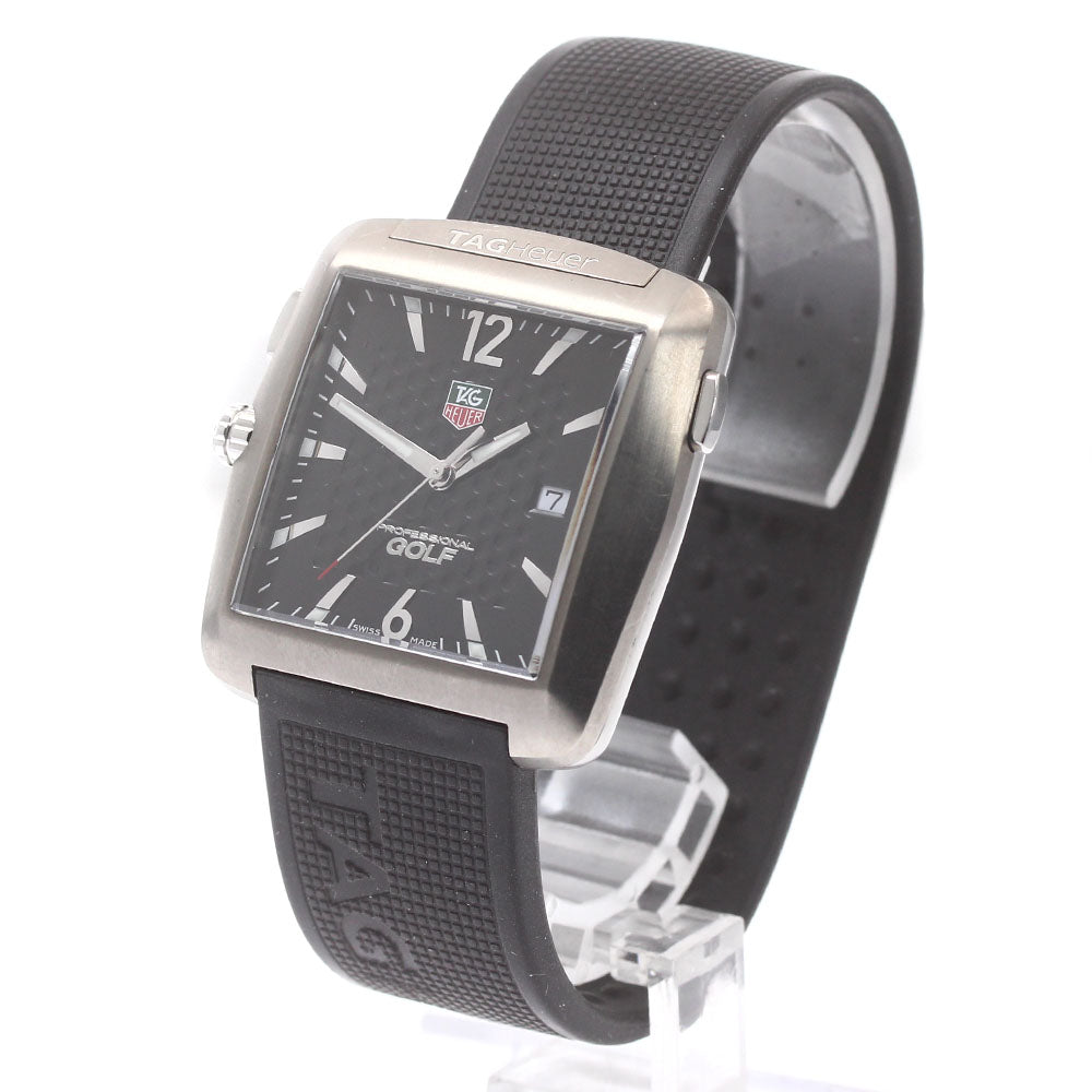 TAG HEUER Professional golf WAE1111-0 black Dial Quartz Men's Watch_878281