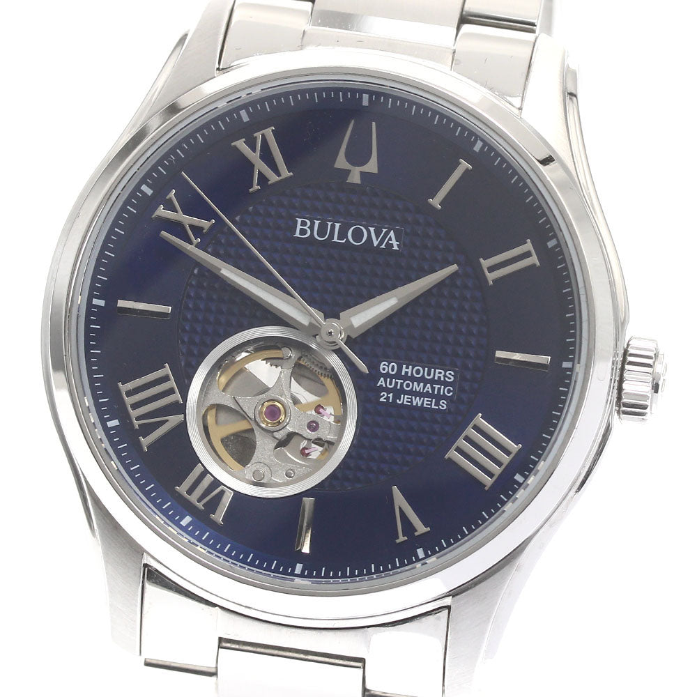BULOVA Classic 96A218 blue Dial Automatic Men's Watch_878286