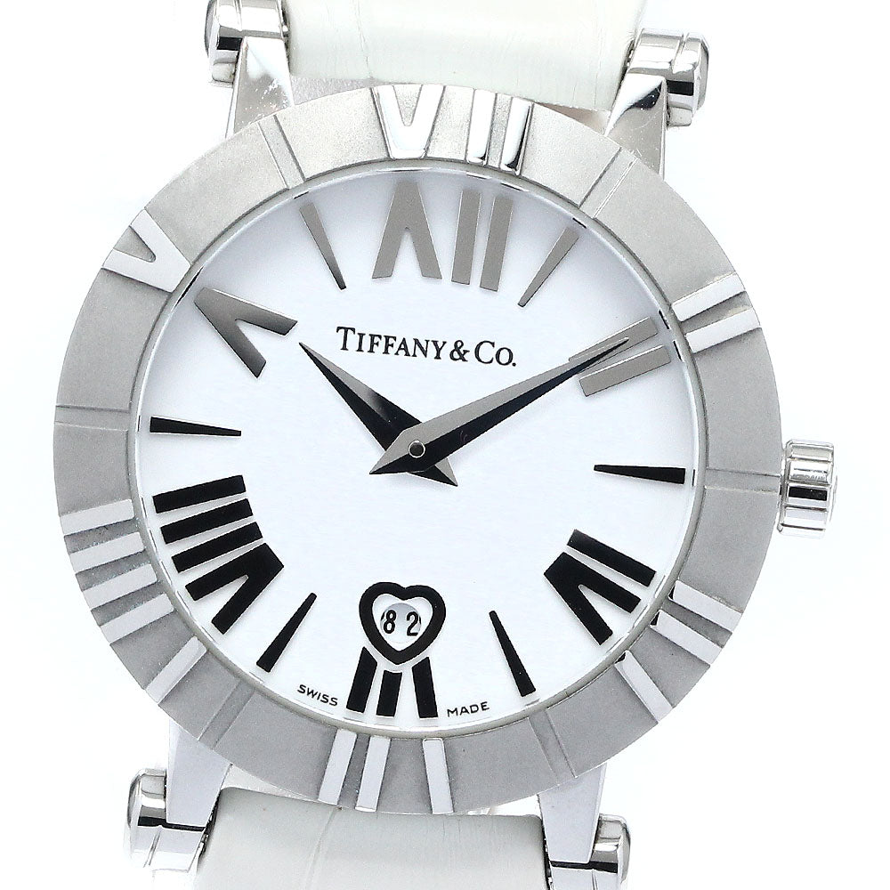 TIFFANY&Co. Atlas Dome Z1300.11.11A20A71A Date white Dial Quartz Ladies Watch_878293