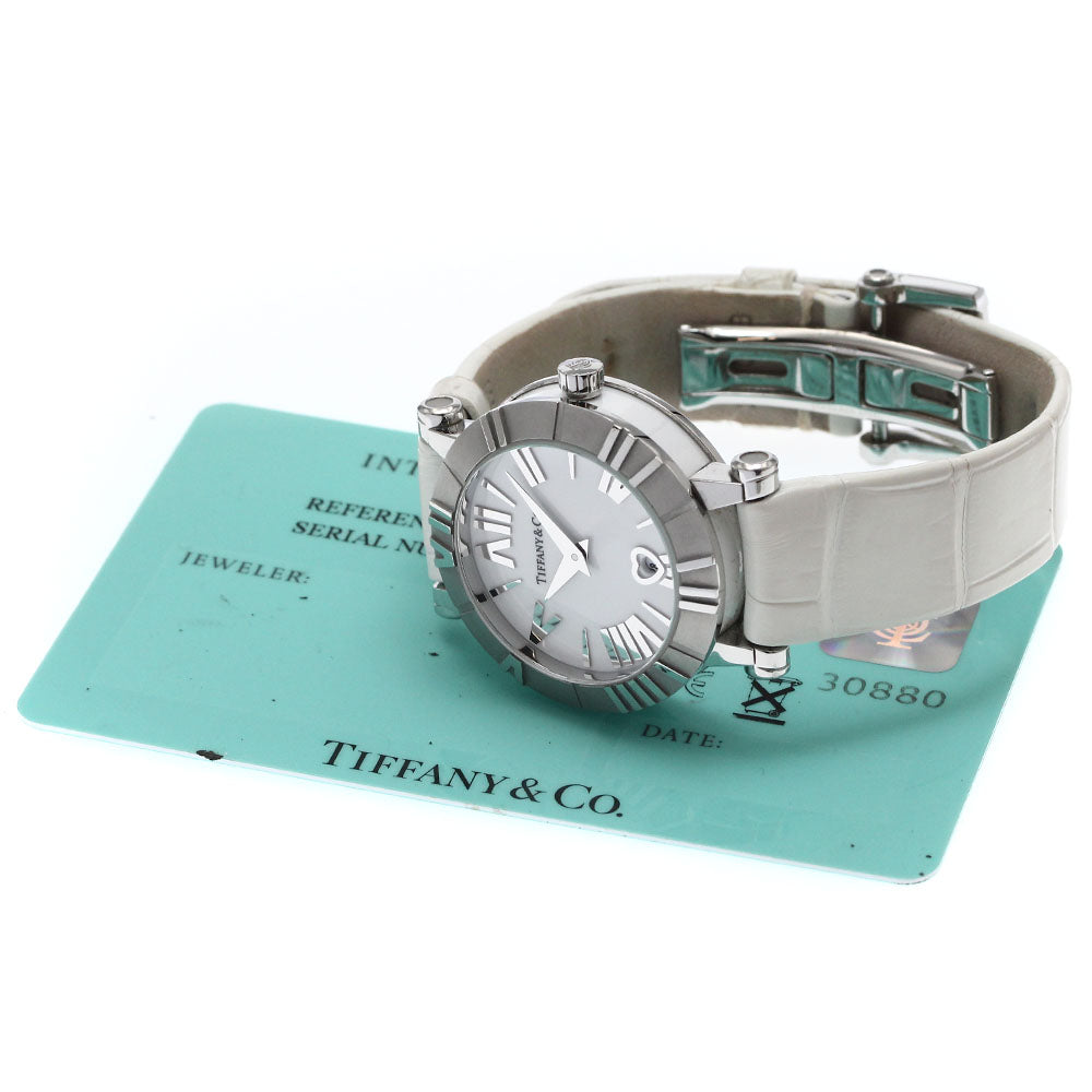 TIFFANY&Co. Atlas Dome Z1300.11.11A20A71A Date white Dial Quartz Ladies Watch_878293