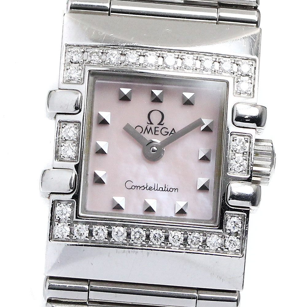 OMEGA Constellation Carre Quadra 1535.73 Pink shell Dial Quartz Ladies_878297