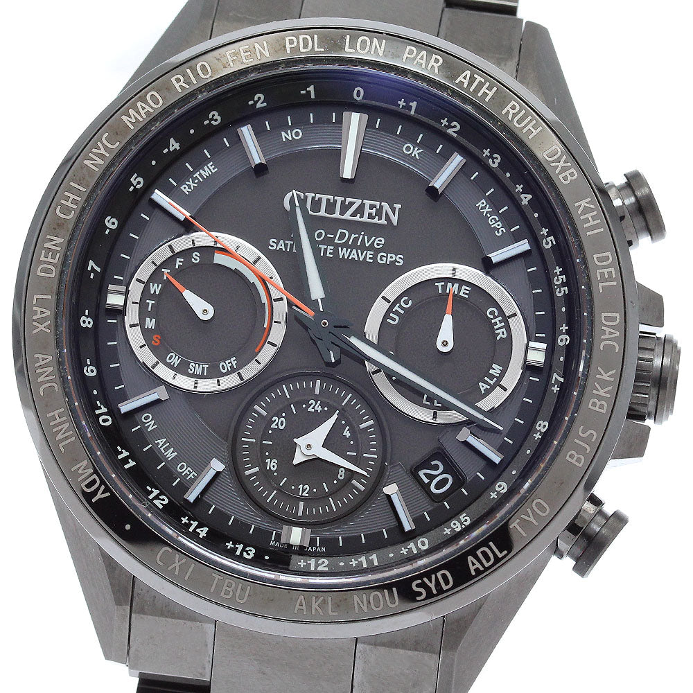 CITIZEN Atessa CC4014-62E Eco Drive Black Dial Solar Powered Radio Men's _878301