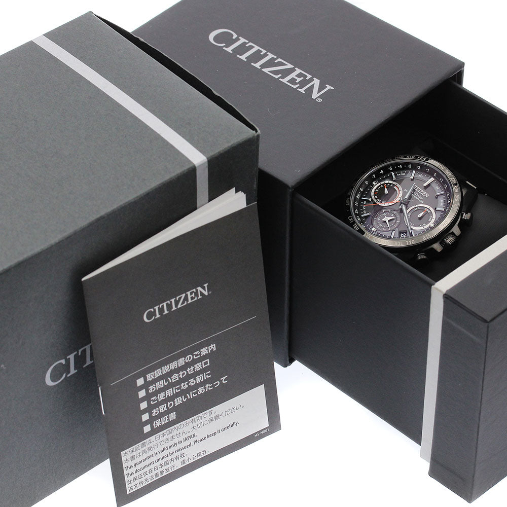 CITIZEN Atessa CC4014-62E Eco Drive Black Dial Solar Powered Radio Men's _878301