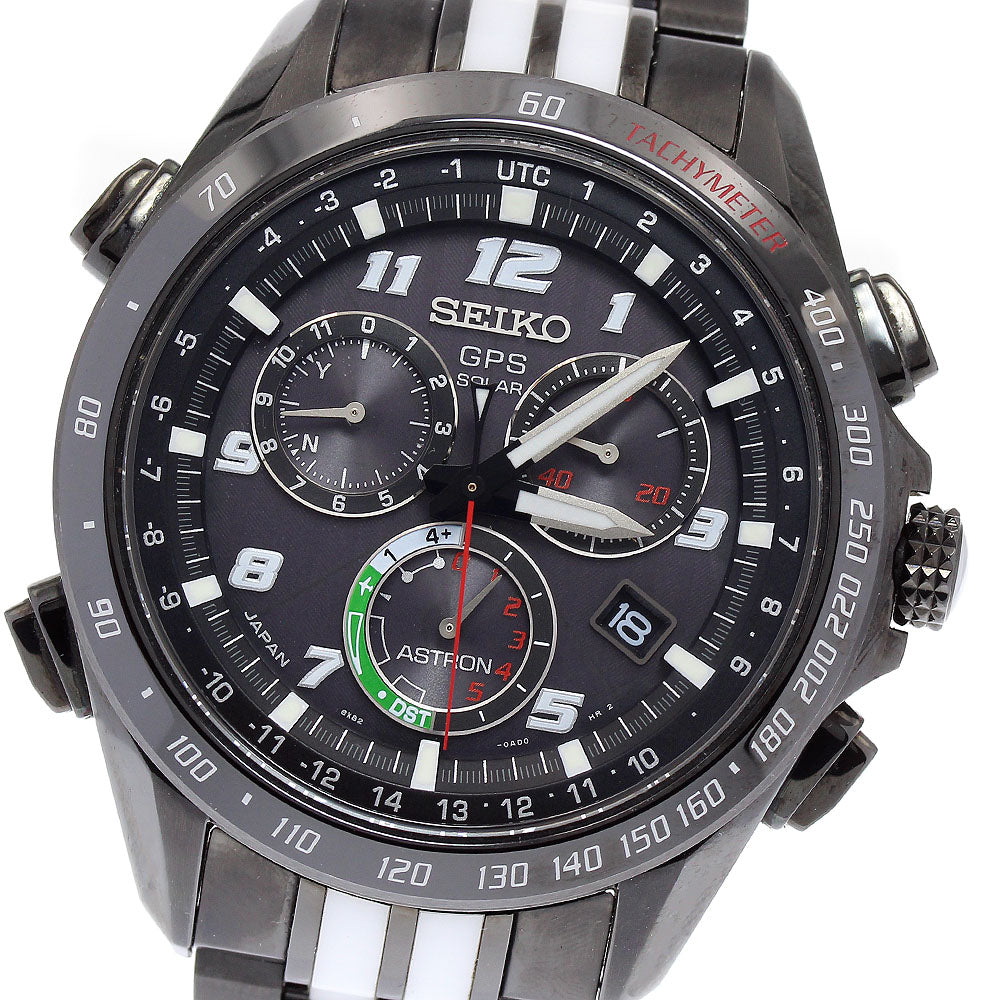 SEIKO Astron SBXB037/8X82-0AL0-1 GIUGIARO DESIGN LIMITED MODEL black Dial Solar Powered Radio Men's Watch_878304