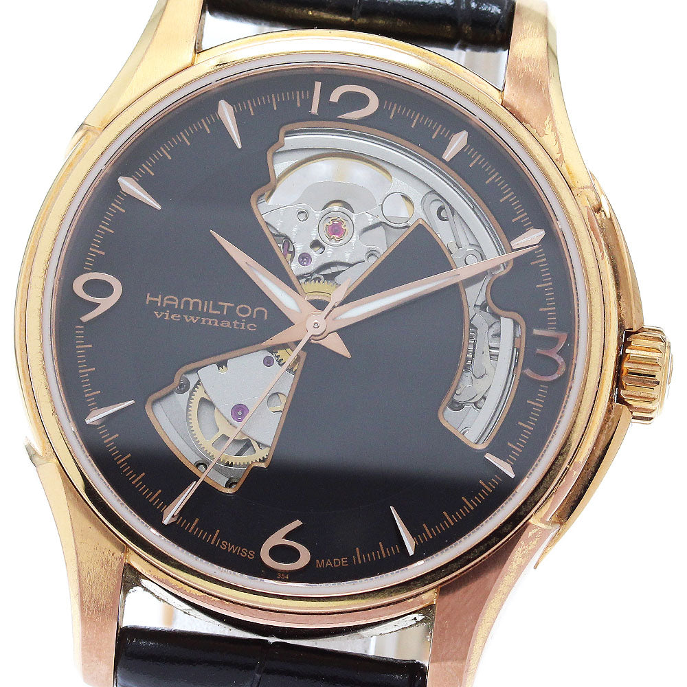 HAMILTON Jazz master H325751 Open heart black Dial Automatic Men's Watch_878317