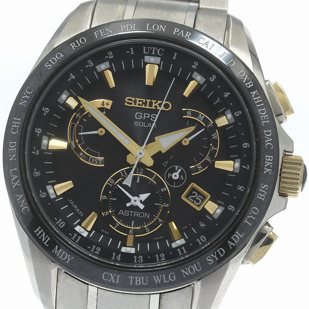 SEIKO Astron SBXB073/8X53-0AB0-2 Solar Powered Radio Men's Watch_878322