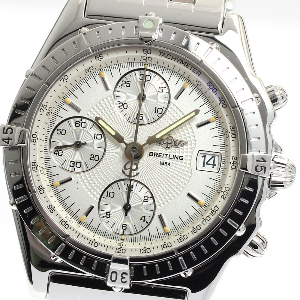 BREITLING Chronomat A13050.1 Chronograph Silver Dial Automatic Men's_878362