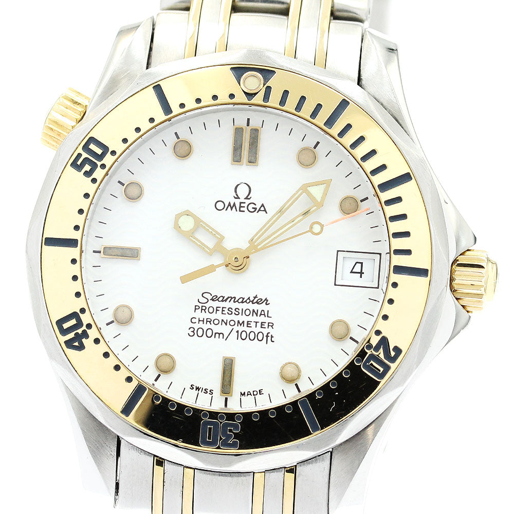 OMEGA Seamaster300 2352.20 Date white Dial Automatic Boy's Watch_878373