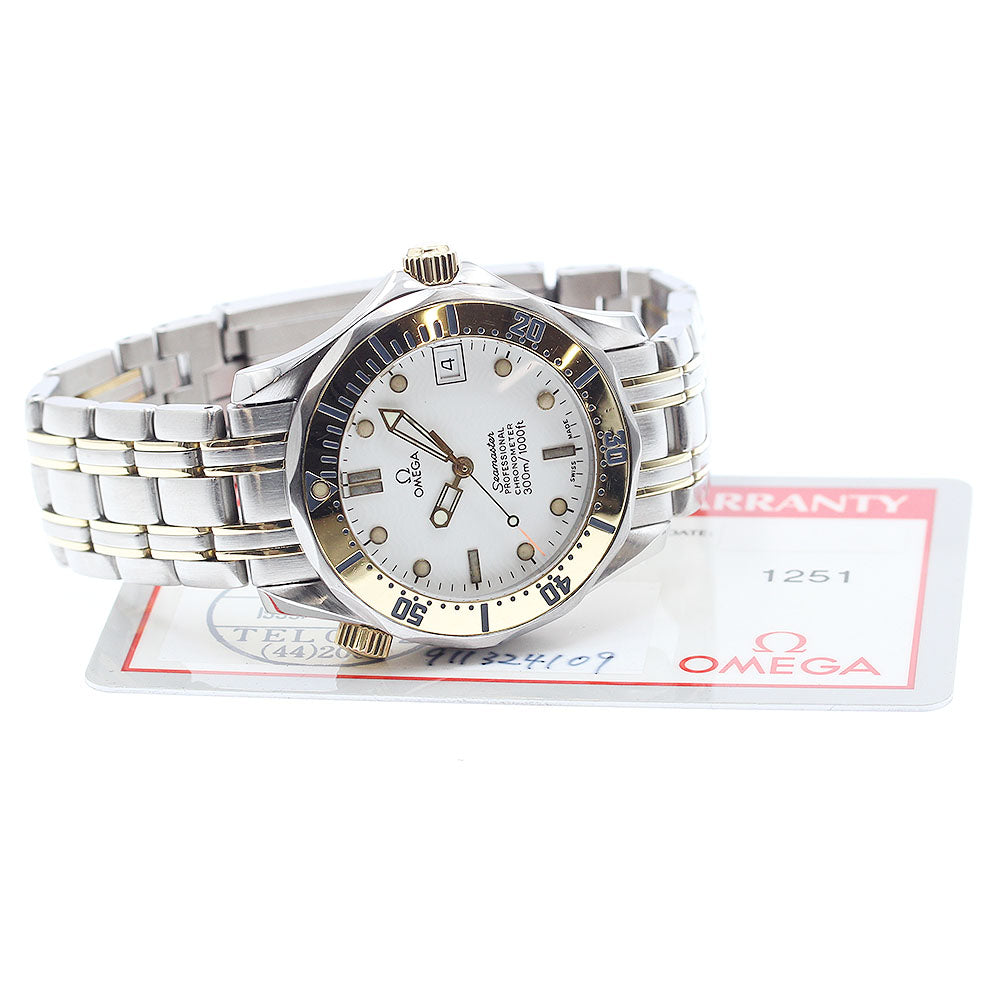OMEGA Seamaster300 2352.20 Date white Dial Automatic Boy's Watch_878373