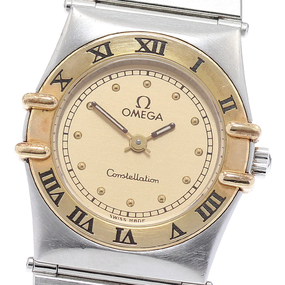 OMEGA Constellation gold Dial Quartz Ladies Watch_878374