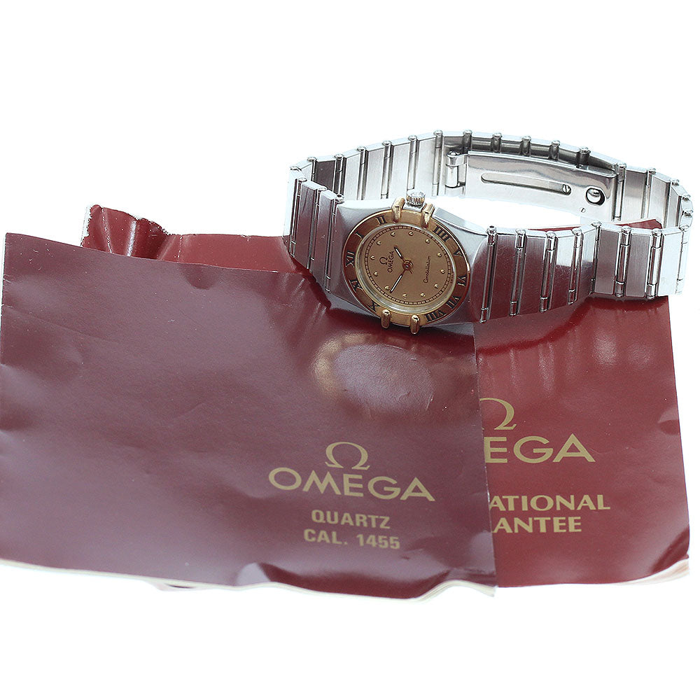 OMEGA Constellation gold Dial Quartz Ladies Watch_878374