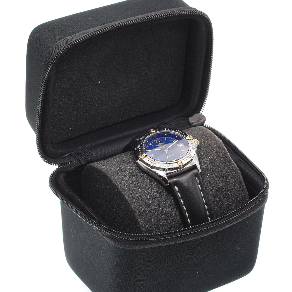 BREITLING Callisto B57046 Date Navy Dial Quartz Boy's Watch_878375