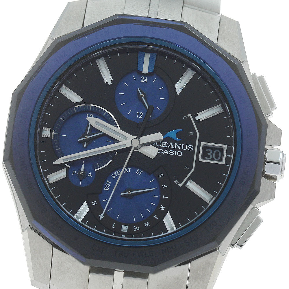 CASIO Oceanus Manta OCW-S6000-1AJF Date Solar Powered Radio Men's Watch_878381